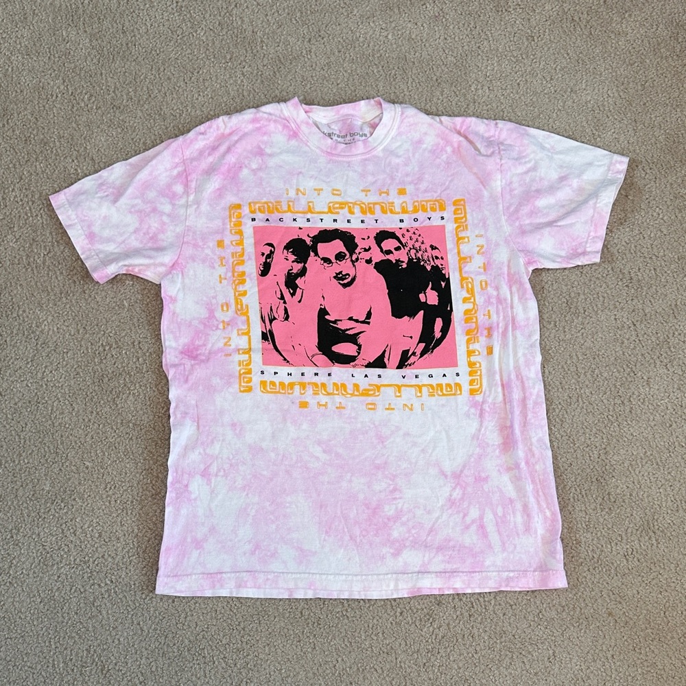 NEW Backstreet Boys Sphere Into The Millennium Residency T-Shirt size large
